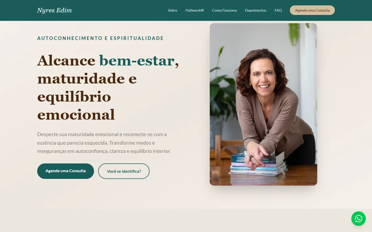 Site da Nyres Edim — terapeuta Pathwork em Belo Horizonte